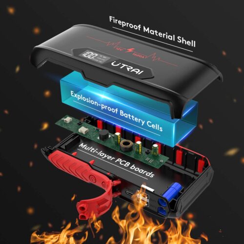 UTRAI Jstar 3 Car Jump Starter with LCD Screen Portable Power Pack - Image 6