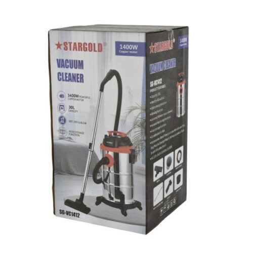 STARGOLD 1400W Vacuum Cleaner Wet Dry & Blowing Function With 30L Capacity Copper Motor Hose Storage Function SG-VC1412 - Image 9