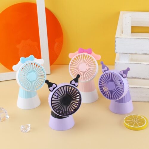 Dd8097abcd Sanrio Two-Gear Rechargeable Fan (Lead-Acid Battery 250MAh) MOQ:1 BOX
