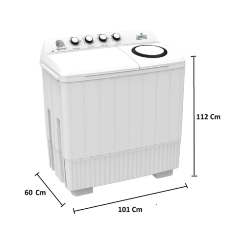 Westpoint 20 Kg Twin Tub Top Load White Semi Automatic, Washing Machine, 15 Minutes Washer Timer, Spin Speed 1320 RPM Washer, Multiple Wash Programs, Air Dry, Spinning efficiency, WTX-2020
