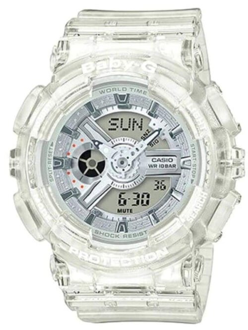 BABY-G BA-110CR-7ADR ANALOG-DIGITAL WHITE SKELETON WOMEN'S WATCH - Image 3