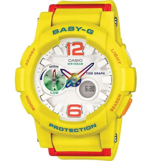 BABY-G BGA-180-9BDR ANALOG-DIGITAL YELLOW & WHITE WOMEN'S WATCH - Image 3