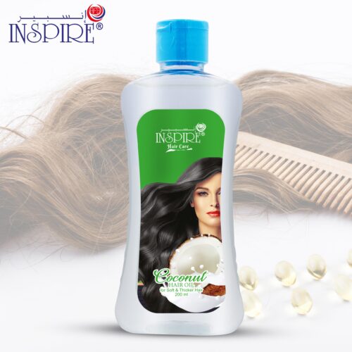 Coconut Hair Oil One of the main benefits of using Inspire Hair Oil is that it promotes healthy hair growth - Image 3