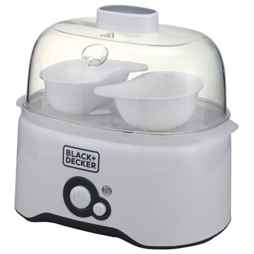 Black+Decker 6 Piece Egg Cooker, White - EG200-B5 - Image 3