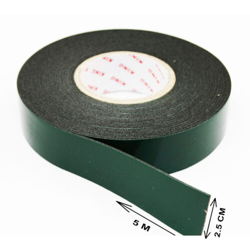 Double-Sided Foam Tape, Black 2.50Cm X 5M - Image 3