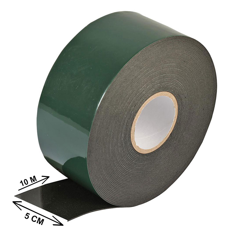 green-5-x-10-1jpg Double-Sided Foam Tape, Black 5Cm X 10M - Image 1