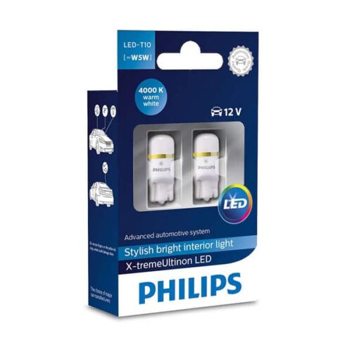 PHILIPS LED - T10 W5W 4000K 12v - Warm White