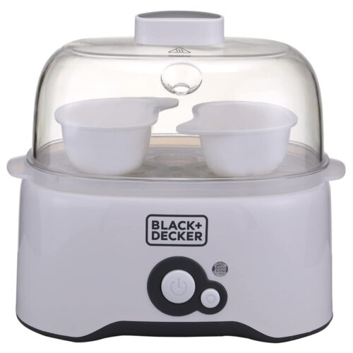 Black+Decker 6 Piece Egg Cooker, White - EG200-B5 - Image 2