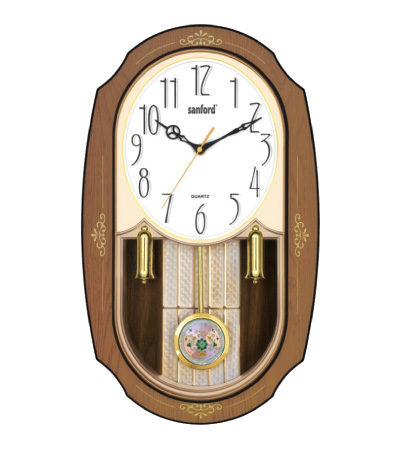 sf052wcjpg Sanford High Quality Molded Plastic Battery operated Analog alarm wall clock -SF052WC - Image 1