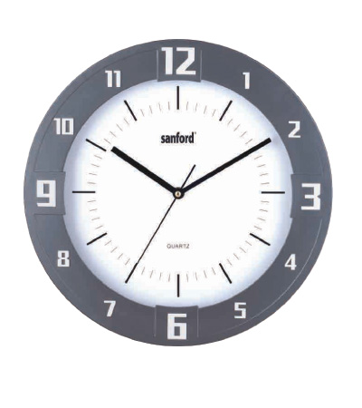 sf1451wcjpg High Quality Molded Plastic Battery operated Analog wall clock -SF1451WC - Image 1