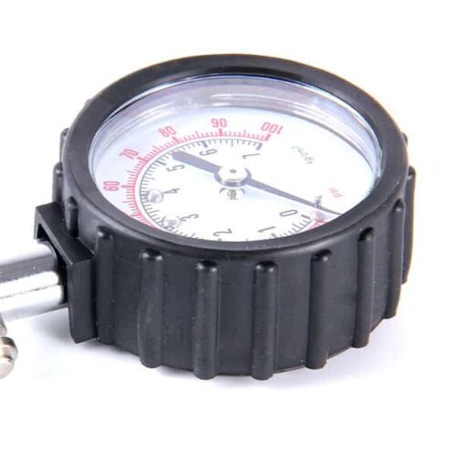 Precision Tire Pressure Gauge Dial Mechanical Tire Gauge with Flexible Hose and Angled Chuck, Certificated Accuracy Analog Air Pressure Gauge for Cars, Trucks, Bicycles PCT-6231 - Image 2