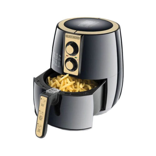 Black+Decker Air Fryer Performance Range Aero Fry, Black/Gold, 4 litres, Af300-B5 - Image 2