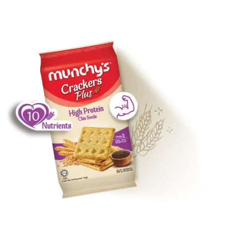 MUNCHY?S CRACKER PLUS CHIA SEEDS 300G