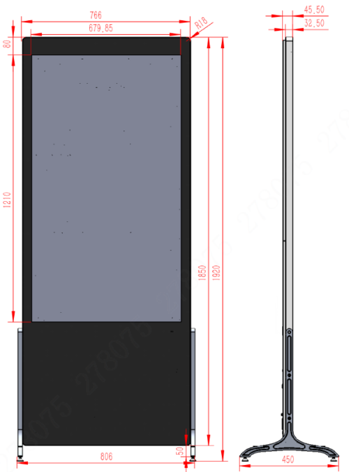 LDV55-SAI400K 55 Floor-standing Digital Signage - Tradedubai.ae Wholesale B2B Market - Tradedubai.ae Wholesale B2B Market