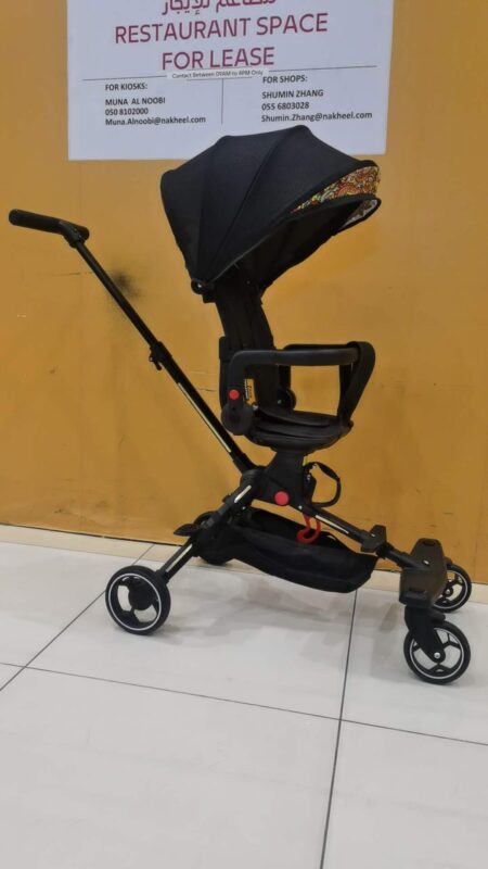 Lightweight Travel Stroller One-Hand Folding, Umbrella Stroller with 5-Point Harness, Adjustable Backrest/Footrest/Bumper, 0-3 Years (Black) - Tradedubai.ae Wholesale B2B Market