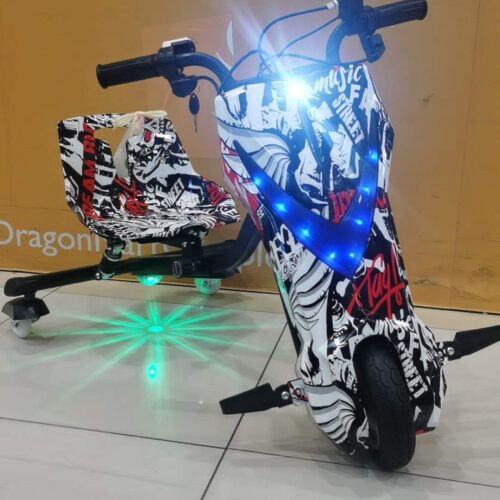 Mini Electric Drifting Scooter With Bluetooth and protective Gear and Led lights