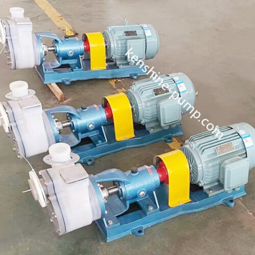 Self priming fluoroplastic centrifugal pump FZB