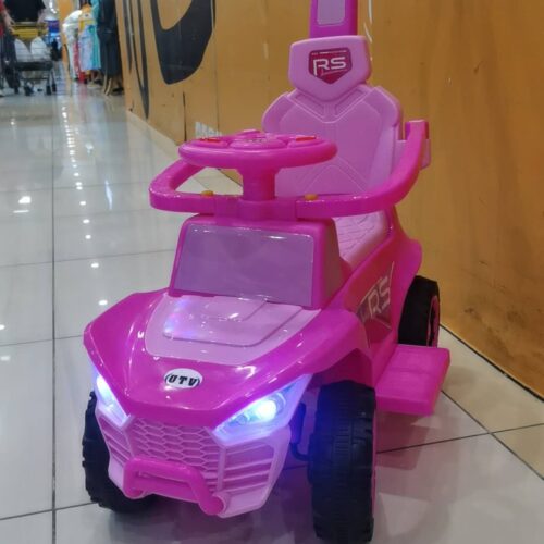 4-in-1 Push Pedal Ride on Car for Toddlers Baby Toys Vehicle Four-wheel Children Swing Car Kids Sliding Car With Push Bar