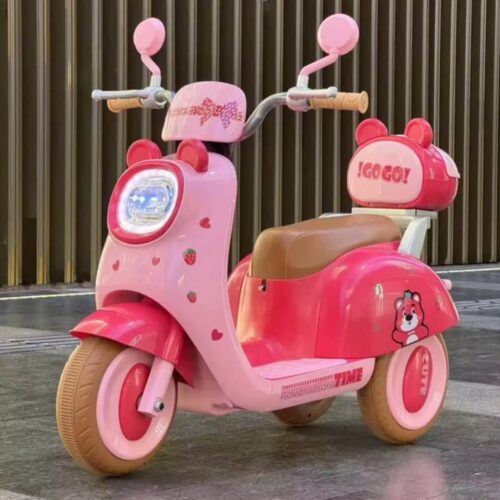 New Kids style sports motor bike ride on for kids unisex (Pink)