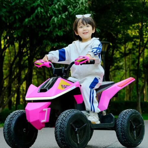 Kids Ride On Electric ATV, Ride Car with LED Headlights, Ride-On Toy
