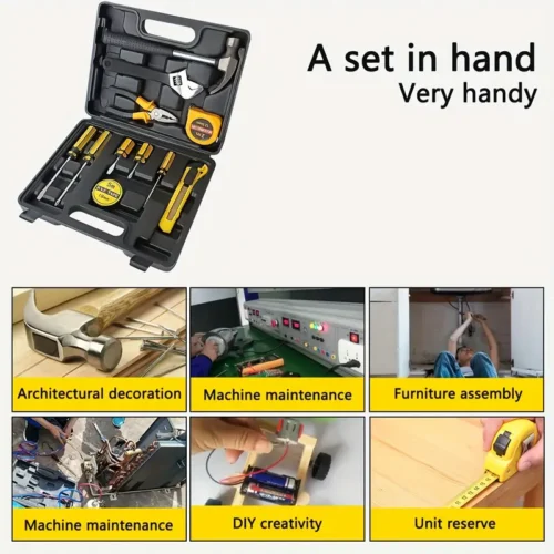 11pcs Multifunctional Combination Toolbox Portable Car Gift Tool Set Built-in Groove Design Box Storage Convenient Card Positioning Firm, Widely Used in Residential Daily Items Maintenance Engineering Construction, Home Construction and other Scenes - Tradedubai.ae Wholesale B2B Market 11pcs Multifunctional Combination Toolbox Portable Car Gift Tool Set Built-in Groove Design Box Storage Convenient Card Positioning Firm, Widely Used in Residential Daily Items Maintenance Engineering Construction, Home Construction and other Scenes - Tradedubai.ae Wholesale B2B Market