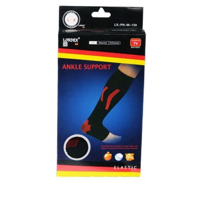Lordex Ankle Brace Compression Support Adjustable Sleeve for Injury Recovery, Joint Pain and More, Arch Brace Support & Foot Stabilizer, Ankle Wrap Protect Anst Ankle Sprains or Swelling