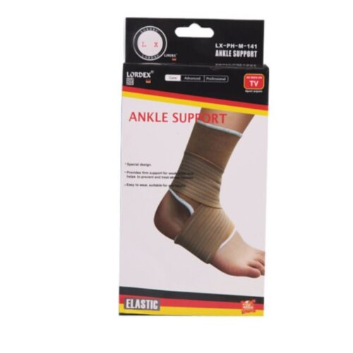 Lordex 1 Pair Ankle Compression Sleeve Adjustable Ankle Wrap, Breathable Foot Brace for Relief Sprained Ankle, Achilles Tendon, Injured Foot,