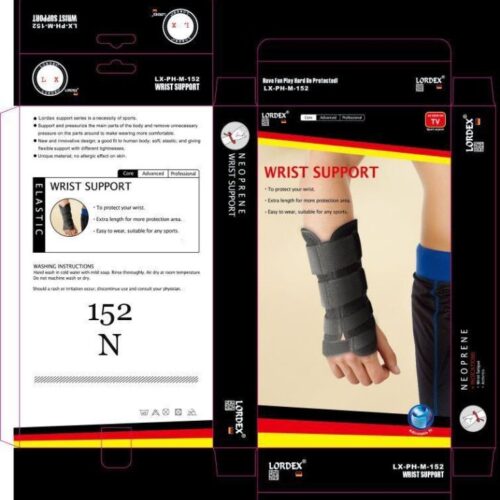 Lordex Doctor Developed Premium Carpal Tunnel Night Wrist Brace & Support [Single] (with splint) & Doctor Written Handbook - Fully Adjustable with Comfort Padding & Shaping