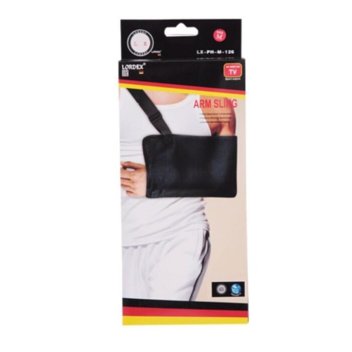 LORDEX Ergonomic Arm Sling Medical Support Strap for Men and Women - Comfortable Immobilizer with Adjustable Slings for Shoulder, Arm, Elbow Pain, Fractures, Dislocation