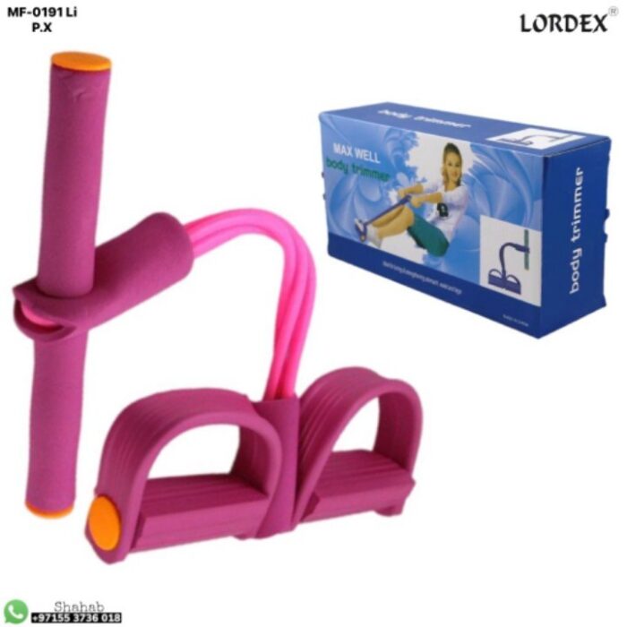 Multifunctional Multifunction 4-Tubes Resistance Band for Ab/Waist/Leg/Arm/Back Workout, Elastic Sit up Pull Rope with Foot Pedal Trainer for Full Body