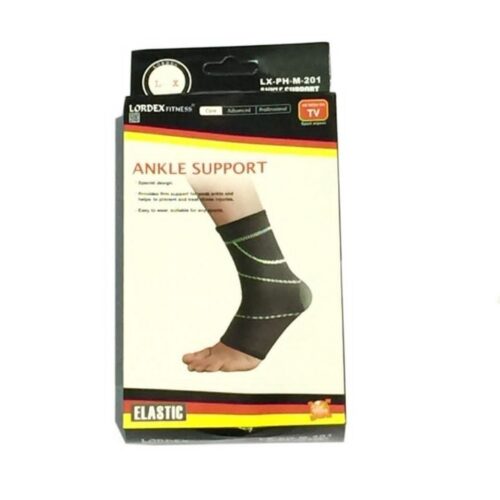 LORDEX Adjustable Compression Ankle Support Men & Women, Strong Ankle Brace Sports Protection, Stabilize Ligaments-Eases Swelling and Sprained Ankle
