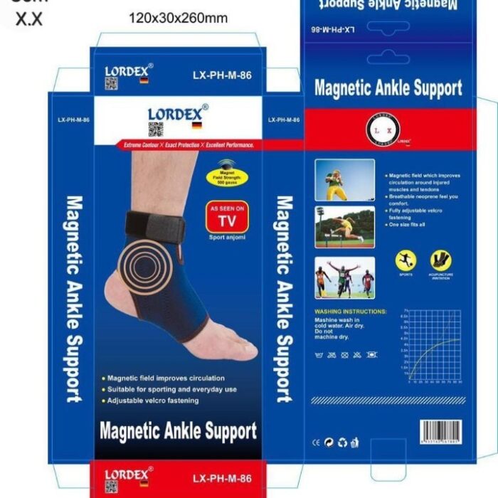 Lordex Ankle Ice Pack Wrap for Injuries, Reusable Hot Cold Therapy Ankle Gel Cold Pack Wrap for Sprained Ankle, Swelling, Pain Relief
