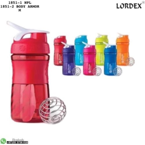 Lordex Water Bottle for Protein Shakes and Sports Drinks, BPA Free and Shatterproof