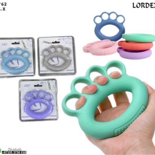 Lordex Four Finger Exercise Ring, Finger Flexibility Trainer Hand Grip Strengthening Tool TPR Hand Grip Strengthener Therapy Grip Exercise Ring for Hand Cramp Recovery