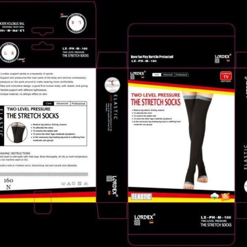 Lordex Support Stockings for Men and Women with Open Toe