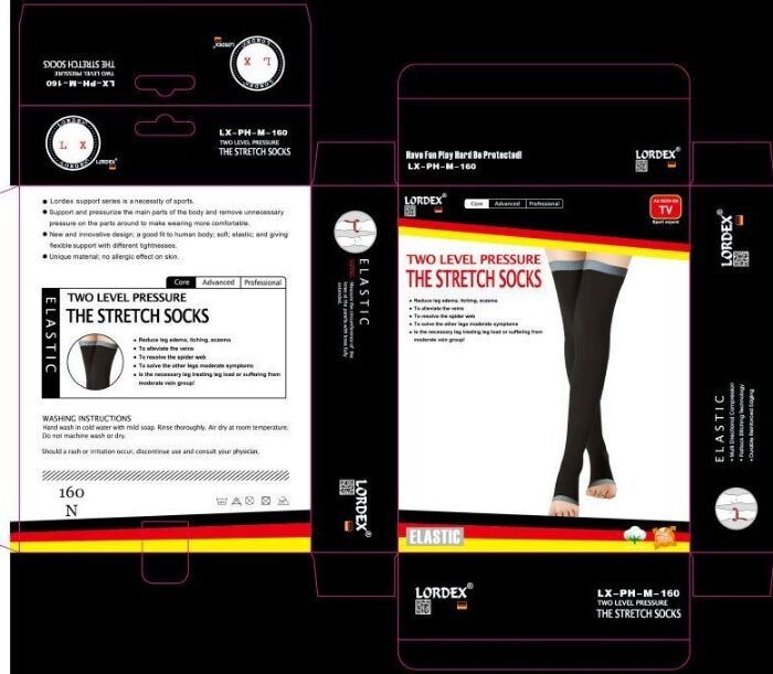 Lordex Support Stockings for Men and Women with Open Toe