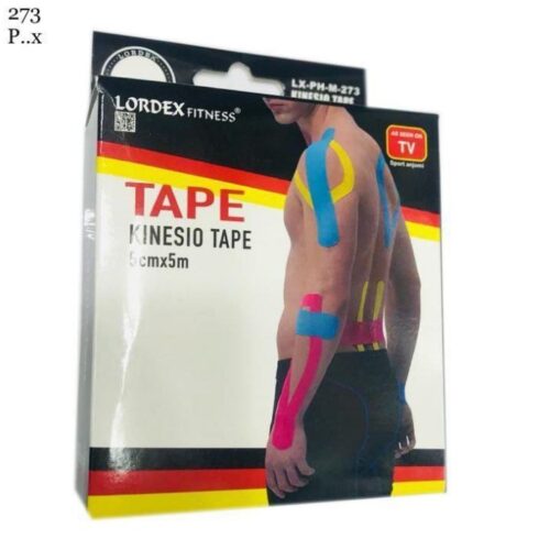 LORDEX Kinesiology Tape for Sports and Therapy, Reduces Inflammation, Suppresses Pain, Stimulates Muscles