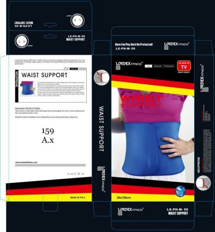 Lordex SLIMMING BELT- One Size Fits Most - Targets Fat around Waist/Belly / Stomach Sonatas Cellulite Fat Burner