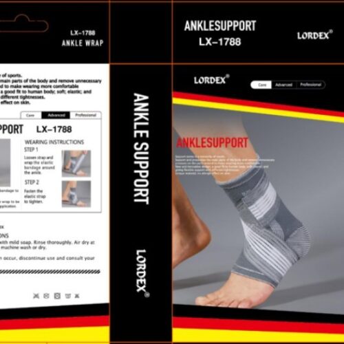 LORDEX Ankle Sports S/M Ankle Support Pressure Range Football Compression Sock for Running, Basketball, Walking, Jogging, Everyday