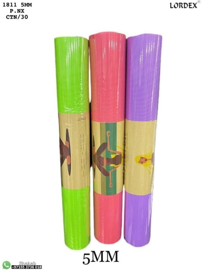 Lordex Yoga Mat Anti-Slip Yoga Mat for Man, Women, Adult, Children, Mat for Gym Workout and Flooring Exercise - Tradedubai.ae Wholesale B2B Market