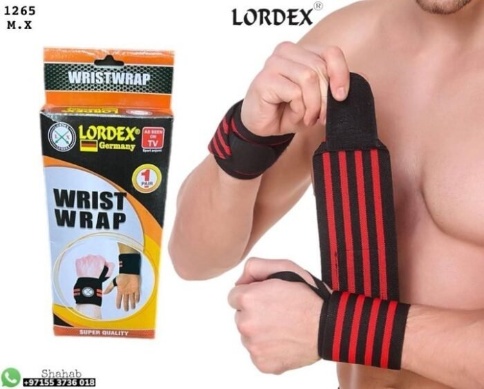 Lordex Weight Lifting Sports Wristband Gym Fitness Wrist Thumb Support Straps Wraps Bandage Training Safety Hand Bands With Strap - Tradedubai.ae Wholesale B2B Market