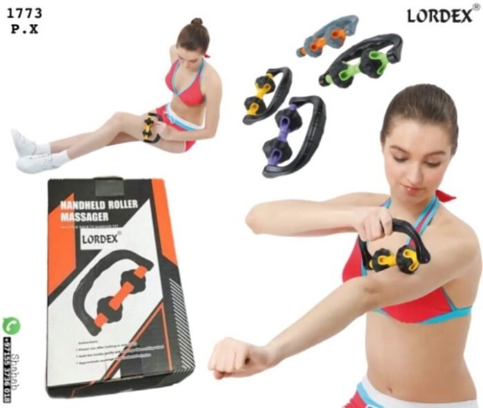Lordex Fitness Massage Roller Pressure Point for Relax Sturdy Abs Stainless Steel Ergonomic Design
