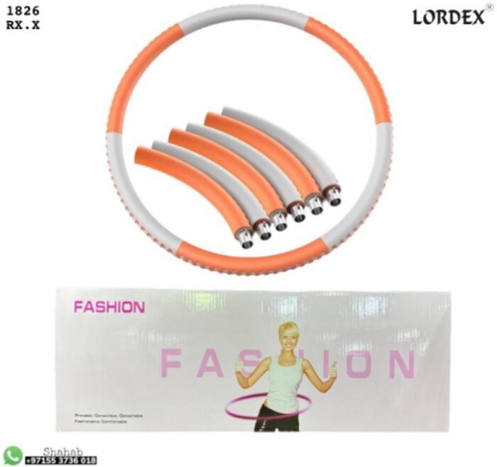Lordex Weighted Hula Hoop, Adults Fitness Gym Hula Hoop Adjustable Weights Fitness