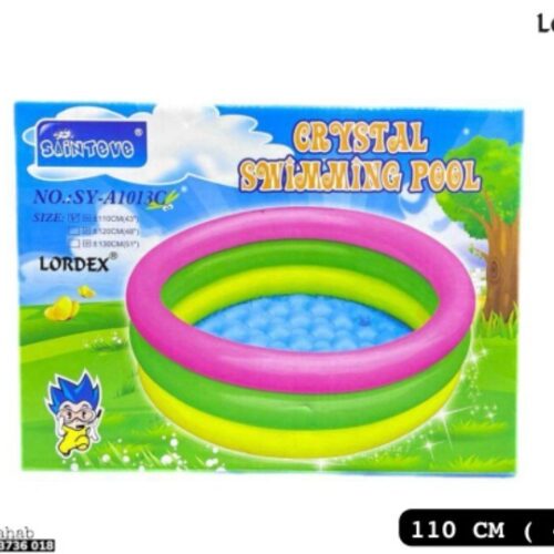 Lordex Swimming Pool for Kids | Inflatable Sunset Glow Round Colorful Ring Baby Portable Baby Bath tub | 0-5 Years | Indoor & Outdoor Swimming Pool for Kids