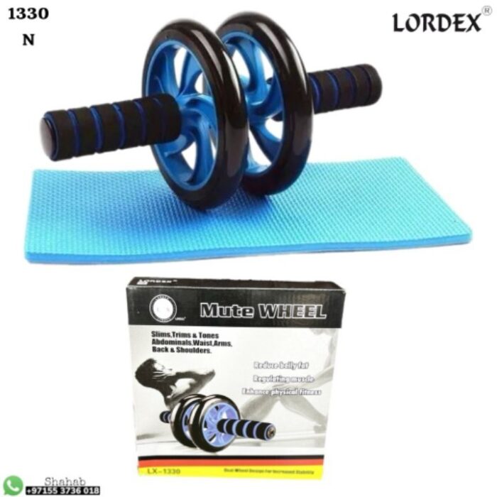 Lordex Ab Roller Perfect Abdominal and Stomach Exercise for Total Body Carver Fitness Workout for Home for 6 Pack Abs