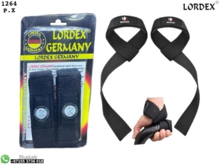 Lordex Premium Pro Grip Heavy-Duty Lifting Straps for Enhanced Performance in Strength Training Wrist Straps Support for Powerlifting & Weightlifting(Pair) - Tradedubai.ae Wholesale B2B Market