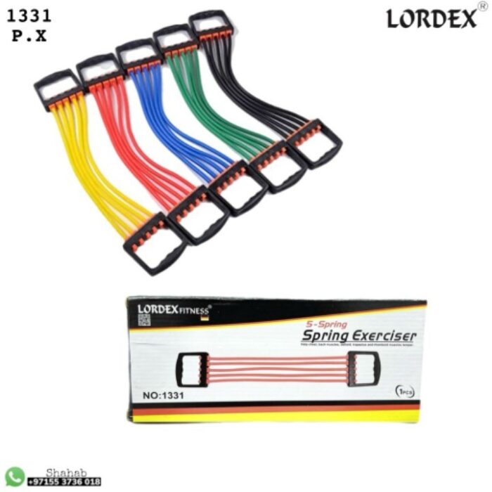 Lordex Chest Puller Exercise Fitness Training Resistance Cable Rope Tube Yoga 5 Resistance Bands Indoor Sport Chest Expander Puller Workout
