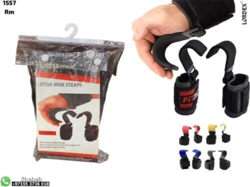 Lordex Power Weight Lifting Training Gym Bar Hook Grips Straps gloves Wrist Support