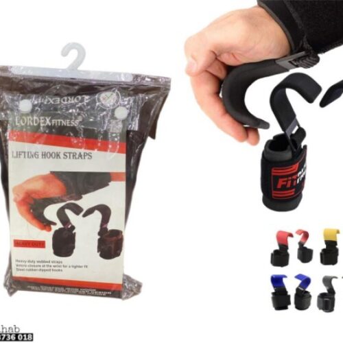 Lordex Power Weight Lifting Training Gym Bar Hook Grips Straps gloves Wrist Support