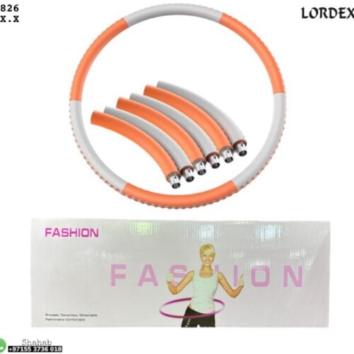 Lordex Weighted Hula Hoop, Adults Fitness Gym Hula Hoop Adjustable Weights Fitness Hoops 6 Segments Detachable Exercise Hoops, Foam Padded Sports Hula Hoop for Weight Loss Make Thin Waist
